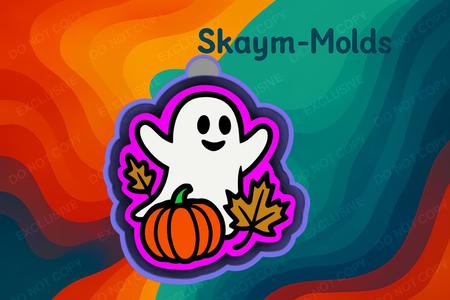 👻 Fall Ghost – Freshie, Keychain, Resin & Candle Mold
