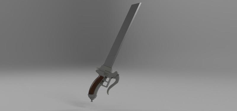Fully Functional 3D print Attack on Titan Blade and Handle - Modular Design