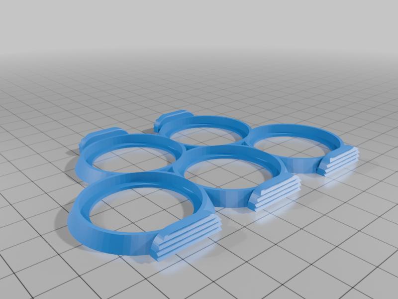 Round 32mm movement tray 5 slots with grips