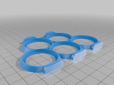 Round 32mm movement tray 5 slots with grips