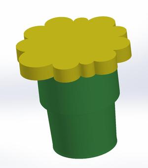Flower Collapsible Cup - Quilting