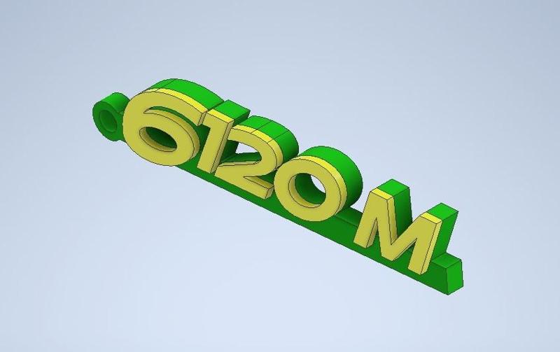 Key ring for John Deere 6120M