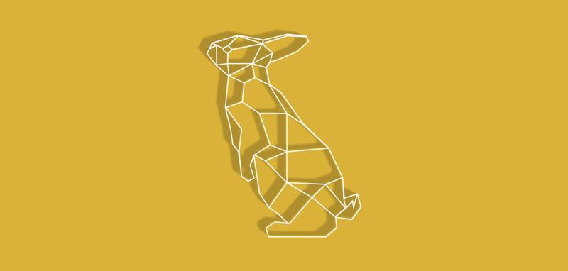 Geometric Easter Bunny v2