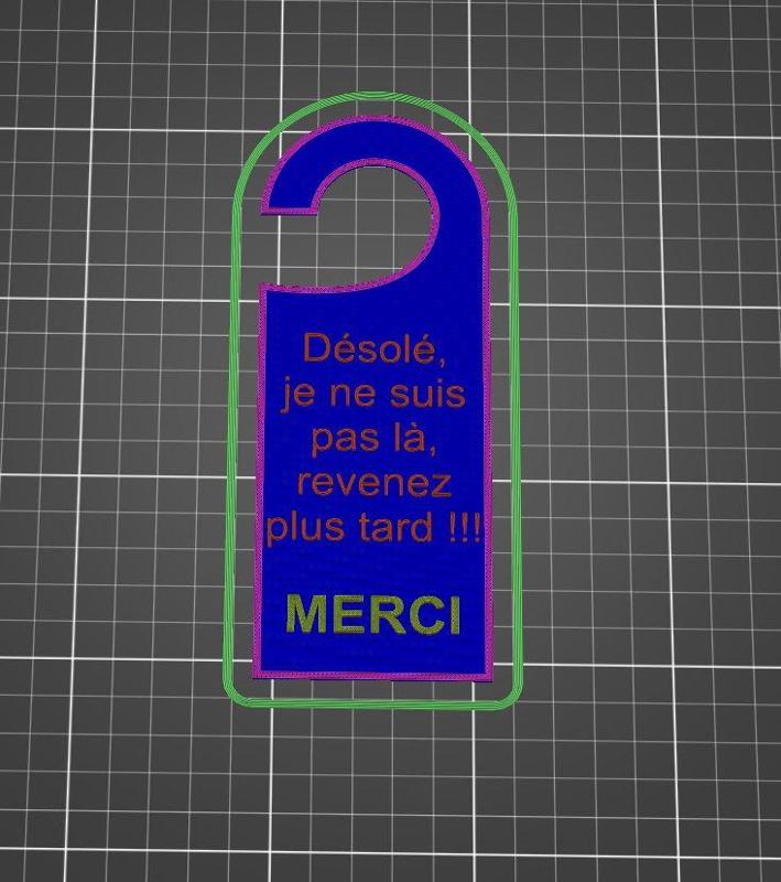 Mots de poignée de porte pour enfants ou ados