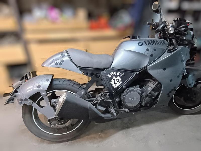 Motorcycle rear fender extension