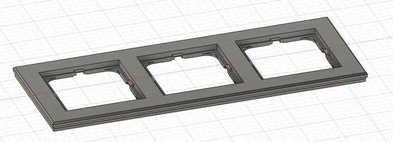 Electrical socket triple frame / Potrójna ramka elektryczna pasujące do gniazda Ospel