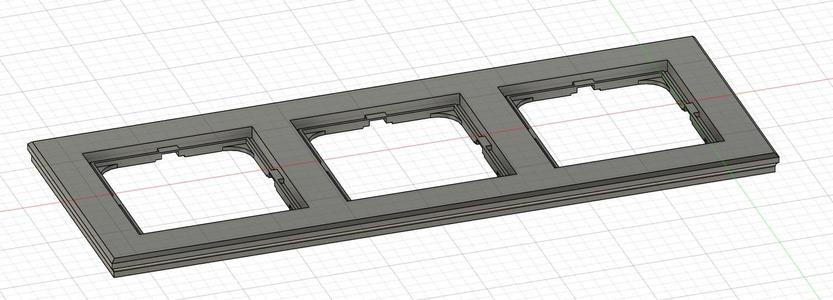 Electrical socket triple frame / Potrójna ramka elektryczna pasujące do gniazda Ospel