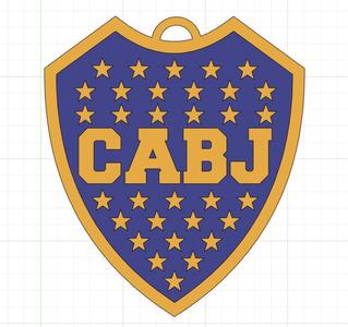 Key ring Boca Jr multicolor