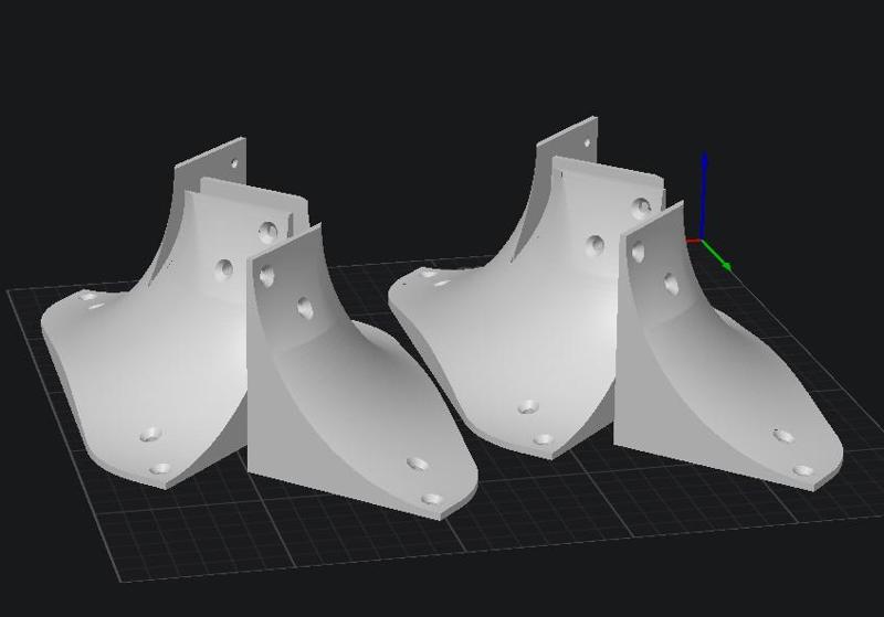 Lack Enclosure Leg Bracket/Brace