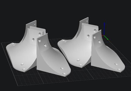 Lack Enclosure Leg Bracket/Brace