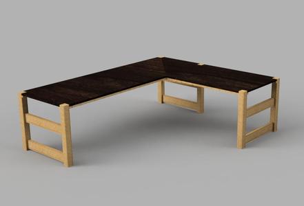 Basic L desk concept