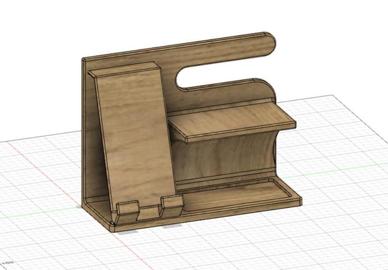 Support chargeur téléphone (table de chevet)