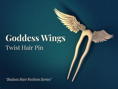 Goddess Wings - Twist Hairpin