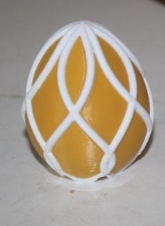 Painted Spiral Easter Egg
