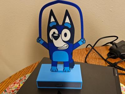 Bluey Bow Holder V2 with Hair Tie Drawer Base