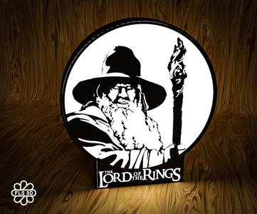 Lord of the Rings Gandalf Lightbox – 3D Printable Lamp