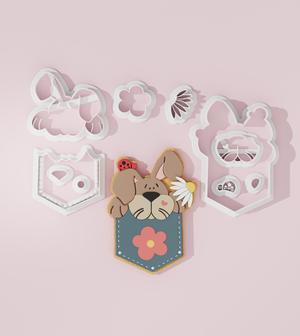 Pocket Bunny #1 Cookie Cutter