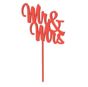 Mr & Mrs Cake Topper