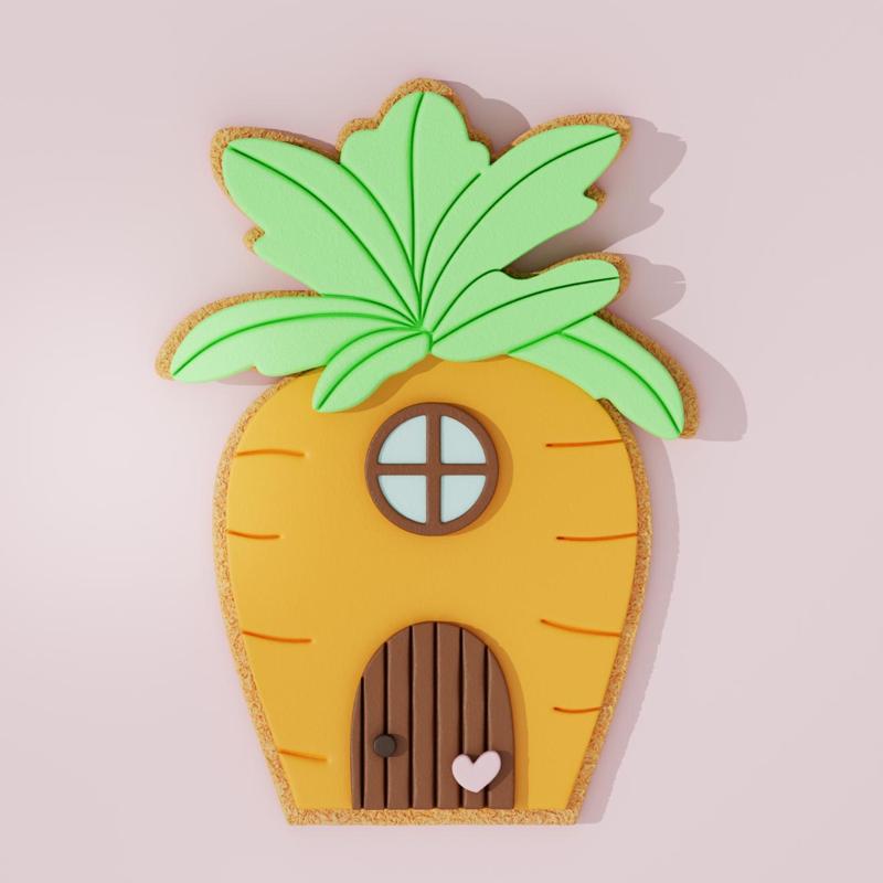 House Easter Carrot Cookie Cutter