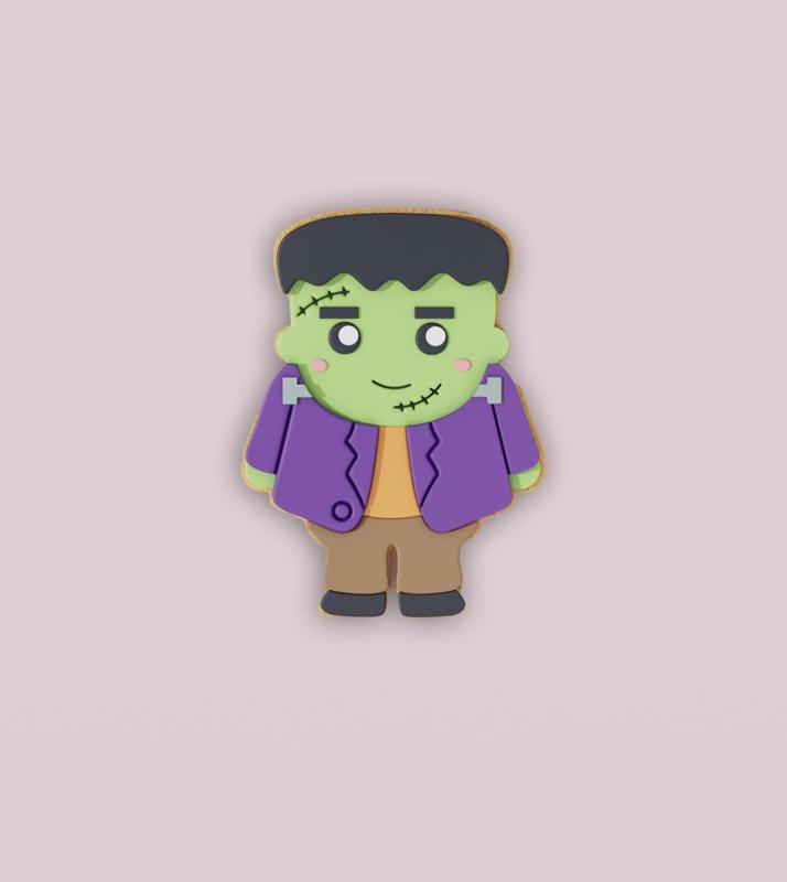 🧟‍♂️🔩 Frankenstein Cookie Cutter – Electrify Your Halloween Treats! 🎃🍪