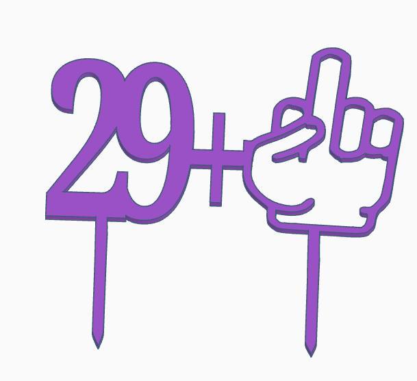 cake topper 29+1