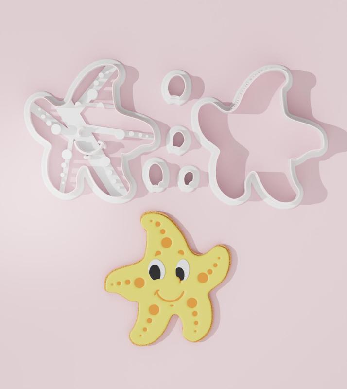 Star Fish Cookie Cutter with CCHub Logo
