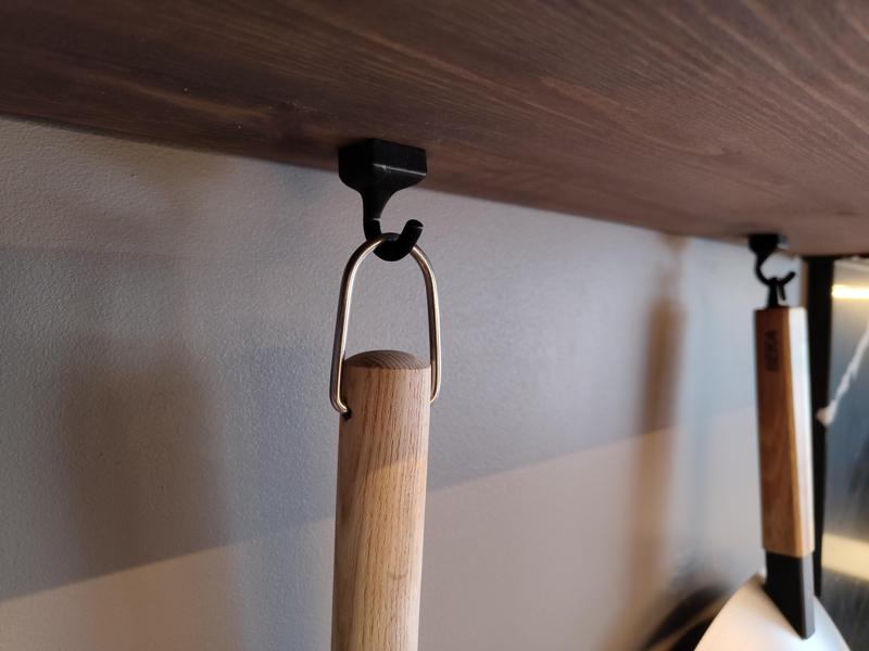 Hidden-screw mounted hook