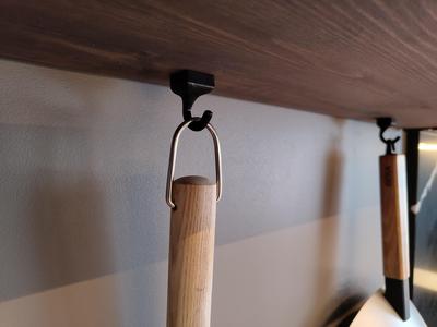 Hidden-screw mounted hook