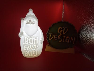 Bah Hum Bug CHRISTMAS SANTA LIGHT