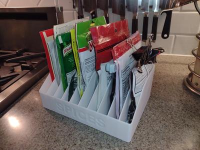 Spice Bag Organizer