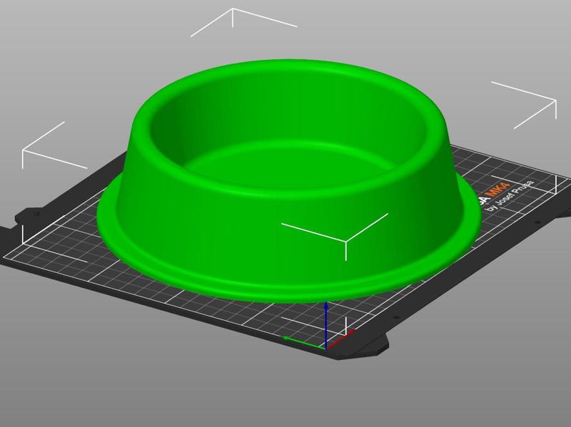 Basic Dog & Cat Bowl - optimized for 3D print
