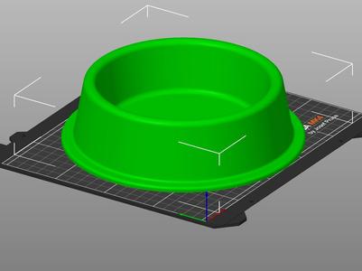 Basic Dog & Cat Bowl - optimized for 3D print