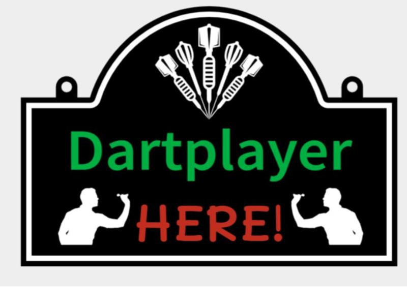 Dart Schild Dartplayer Here