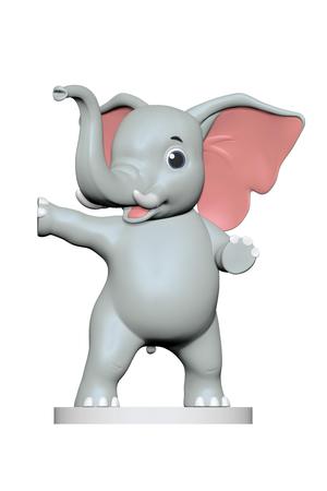 Dancing Elephant 3D Model
