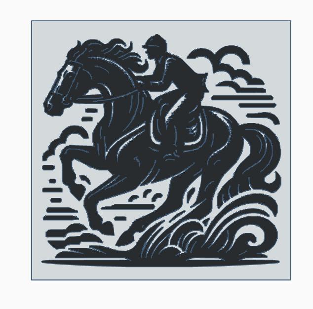 Horse and Jockey art