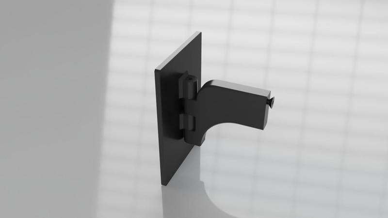 Speaker Wall Mount with Hinge - For 3M Command Strips (With source)
