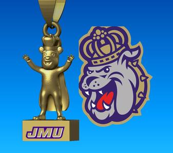 NCAA - Necklaces James Madison Dukes - Hanging Figurine