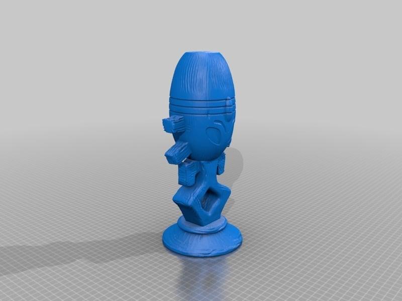 Horga'hn Idol from Star Trek. Composite for Tall Printers