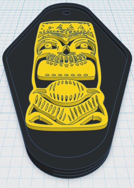 Tiki Keytag 84