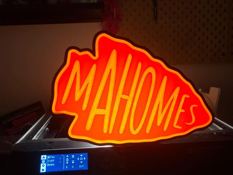 Patrick Mahomes Arrowhead Lamp