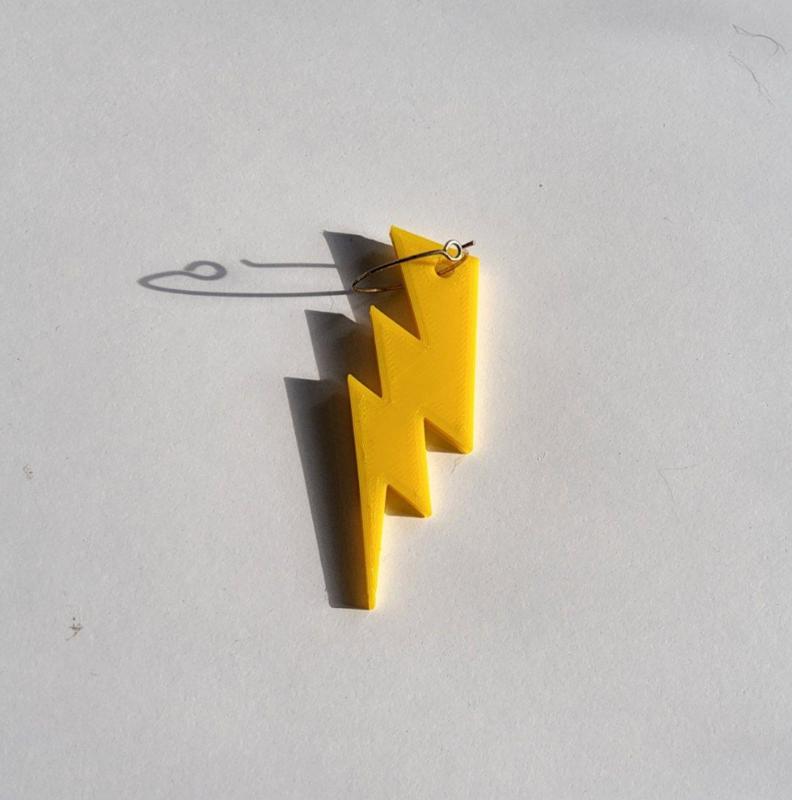 THUNDER PENDANT OR KEYCHAIN, QUICK TO PRINT