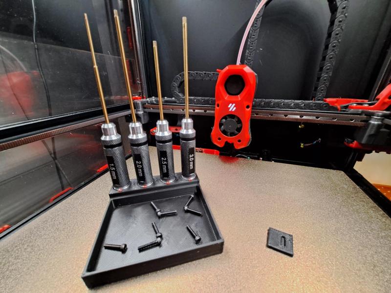 Hexdriver stand with magnetic base