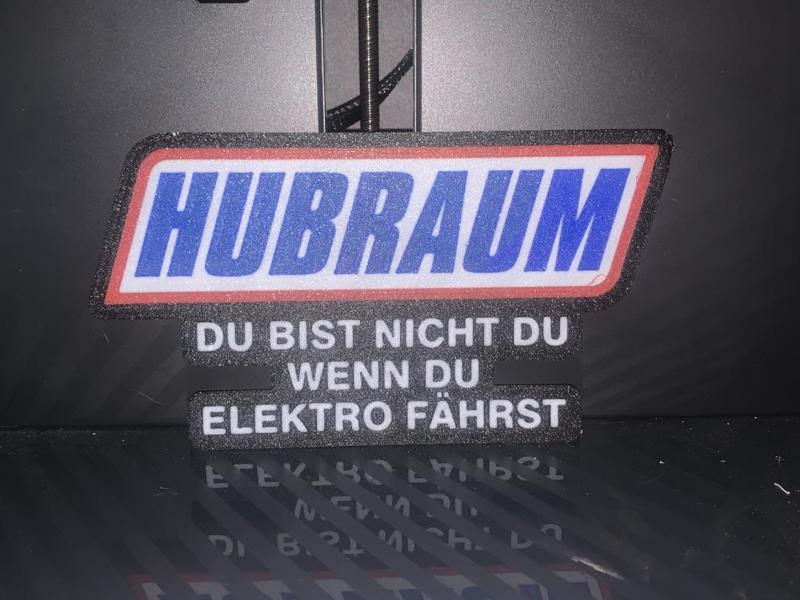 Lustiges Schild: Hubraum...