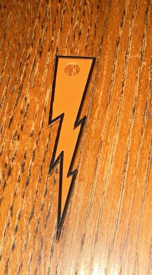 lightning bolt keychain - 3 color no AMS great in TPU