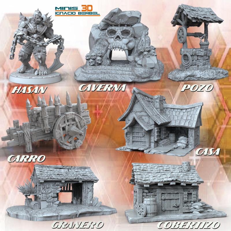 PACK OF 7 MEDIEVAL STL