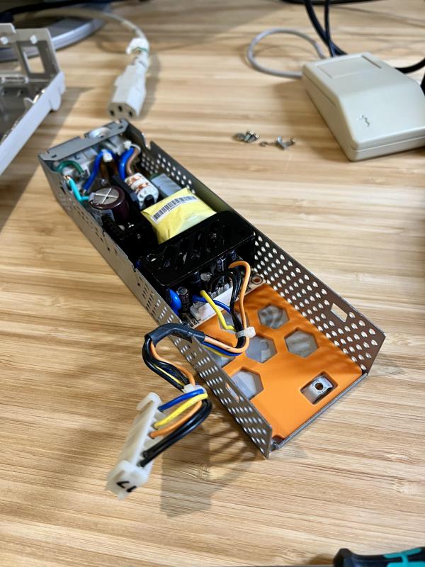 Apple LC Dyna Comp DCF 353 PSU Meanwell RPT-60A mounting plate