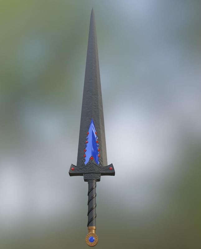 Troll Knight Sword from Elden Ring that can light up