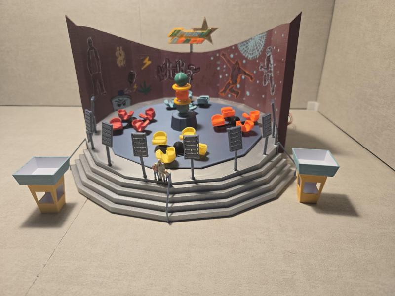 3D Printable Break Dancer Ride Model H0