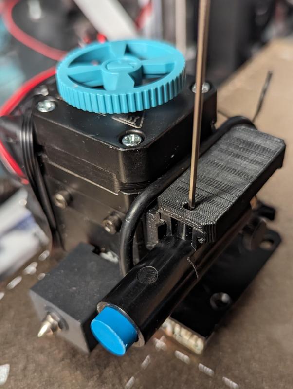 SV06 SV06+ leveling mounting plate, Mod to access Probe grub screw