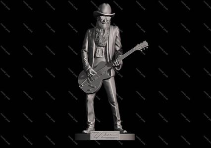 Billy Gibbons ZZ Top 3Dprinting